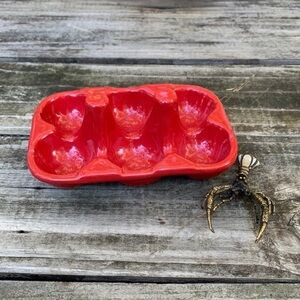 Farmhouse Red Egg Carton Kitchen Organization and Storage Refrigerator